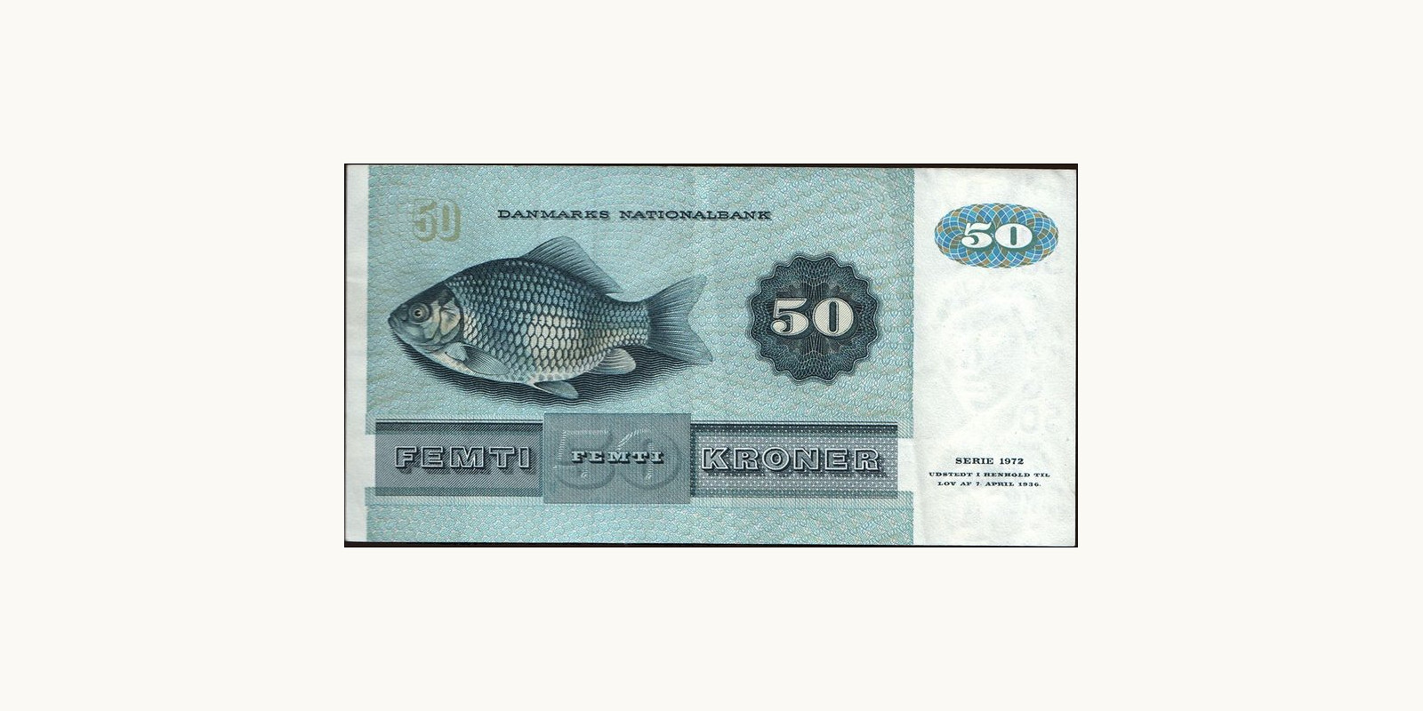 50 krone Дания 1996 — Оборотная сторона