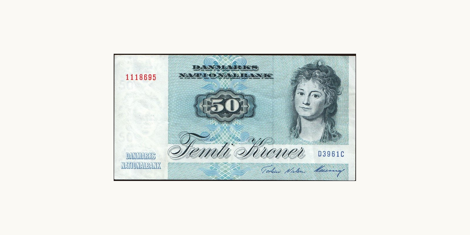 50 krone Дания 1996 — Лицевая сторона