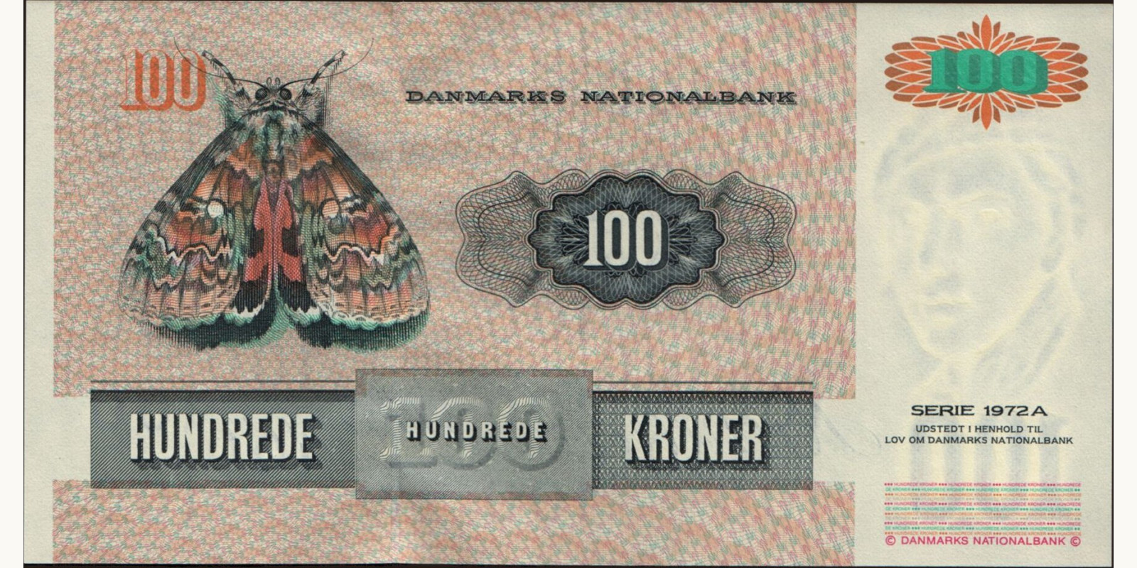 100 krone Denmark 1998 — Back side