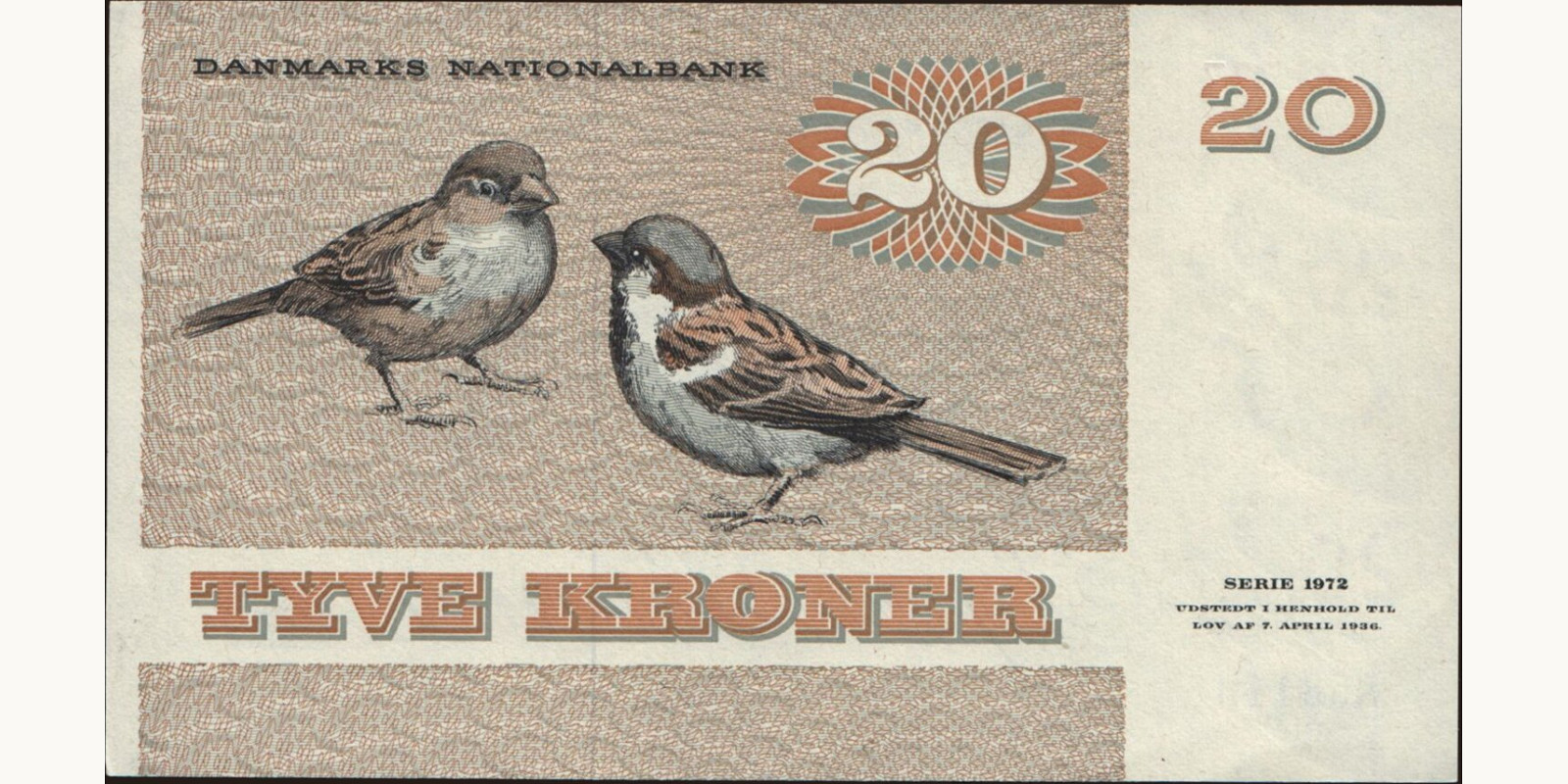 20 krone Denmark 1981 — Back side