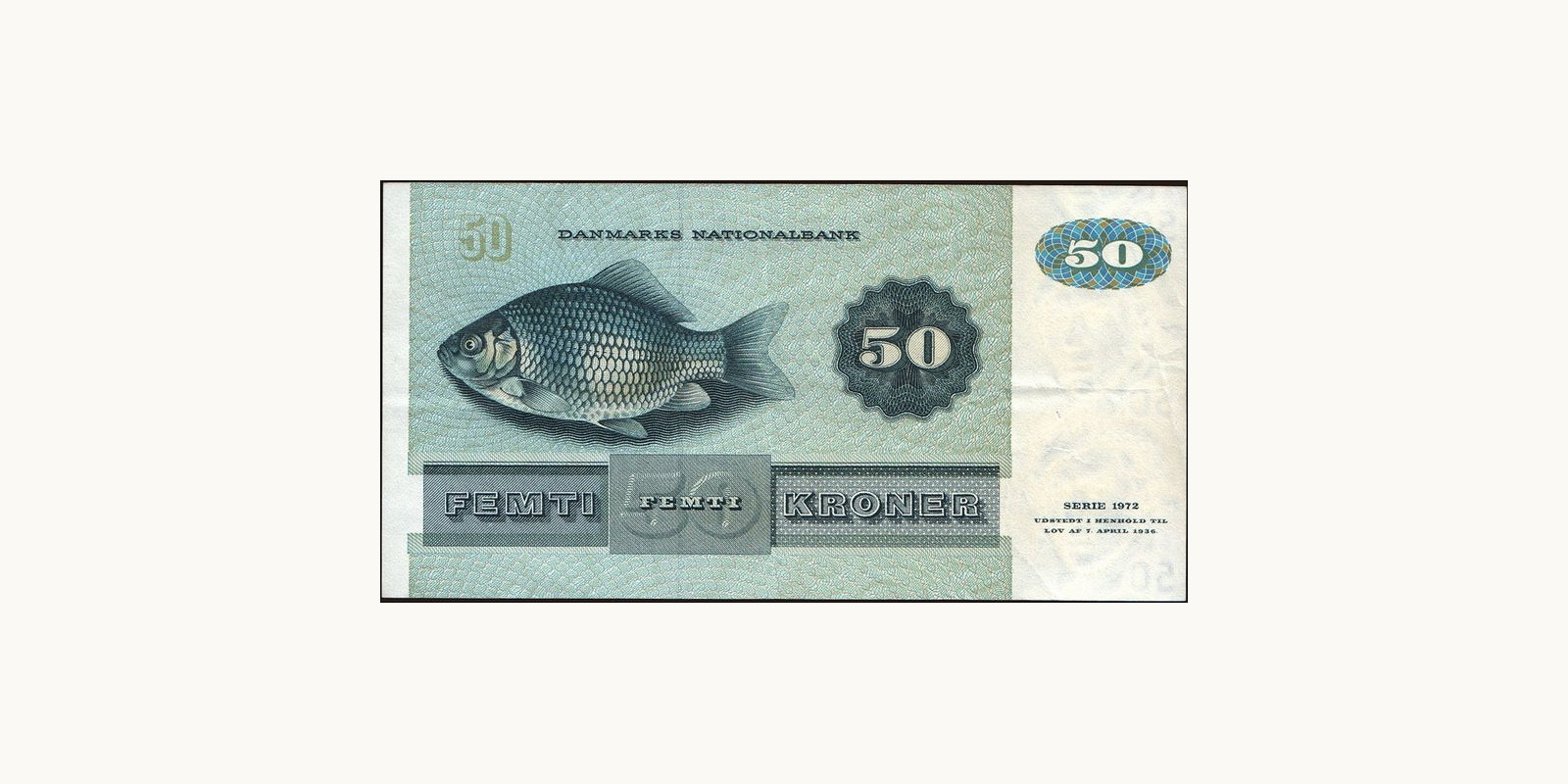 50 krone Дания 1985 — Оборотная сторона