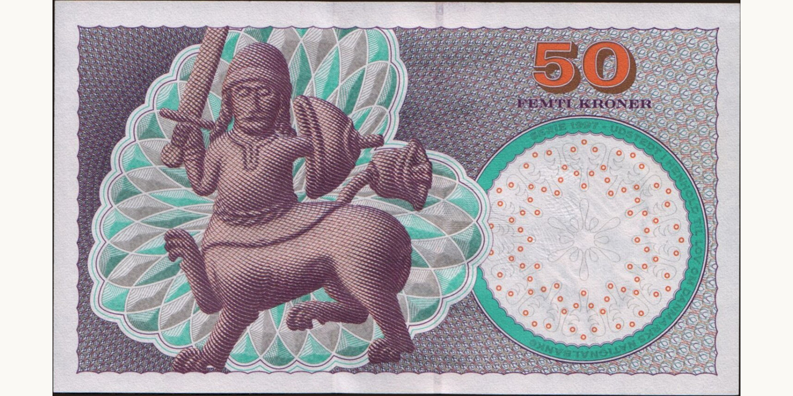 50 krone Дания 2001 — Оборотная сторона