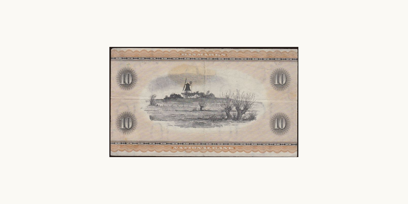 10 krone Дания 1956 — Оборотная сторона