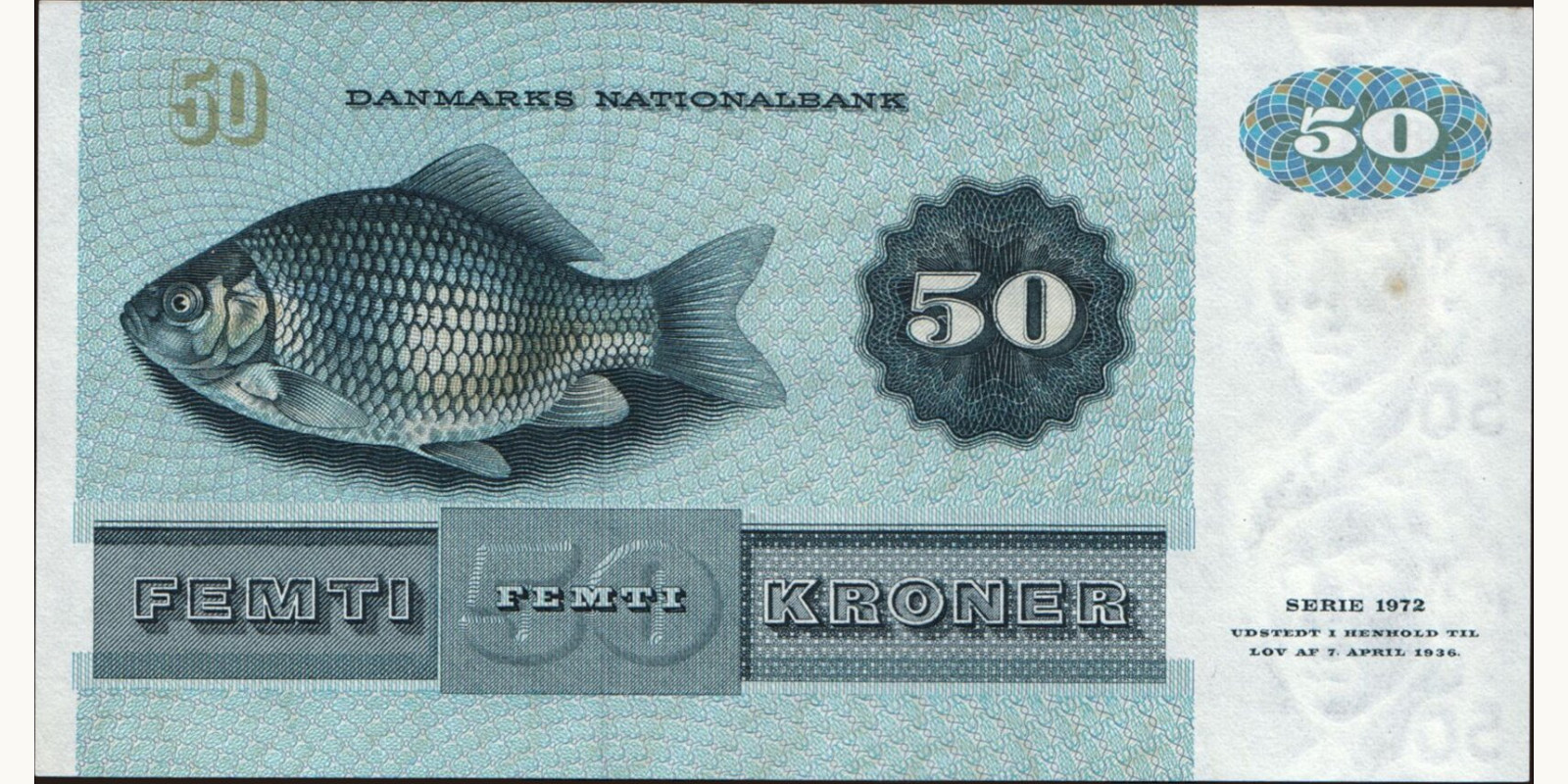 50 krone Denmark 1990 — Back side
