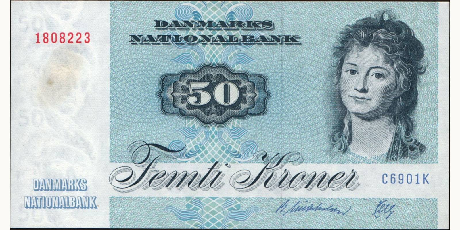 50 krone Denmark 1990 — Front side
