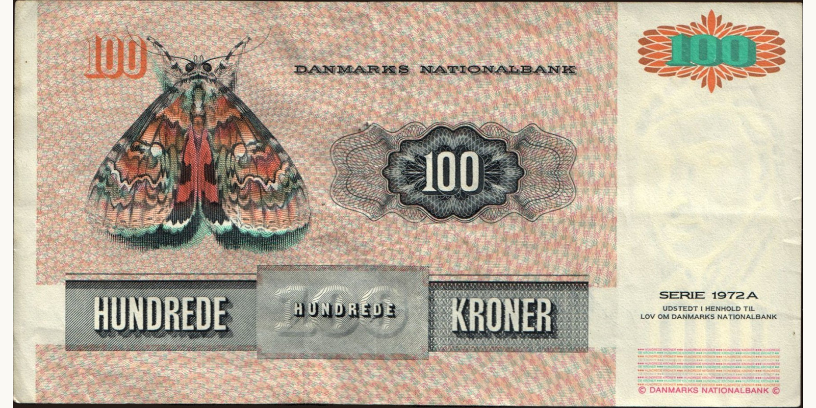 100 krone Denmark 1995 — Back side