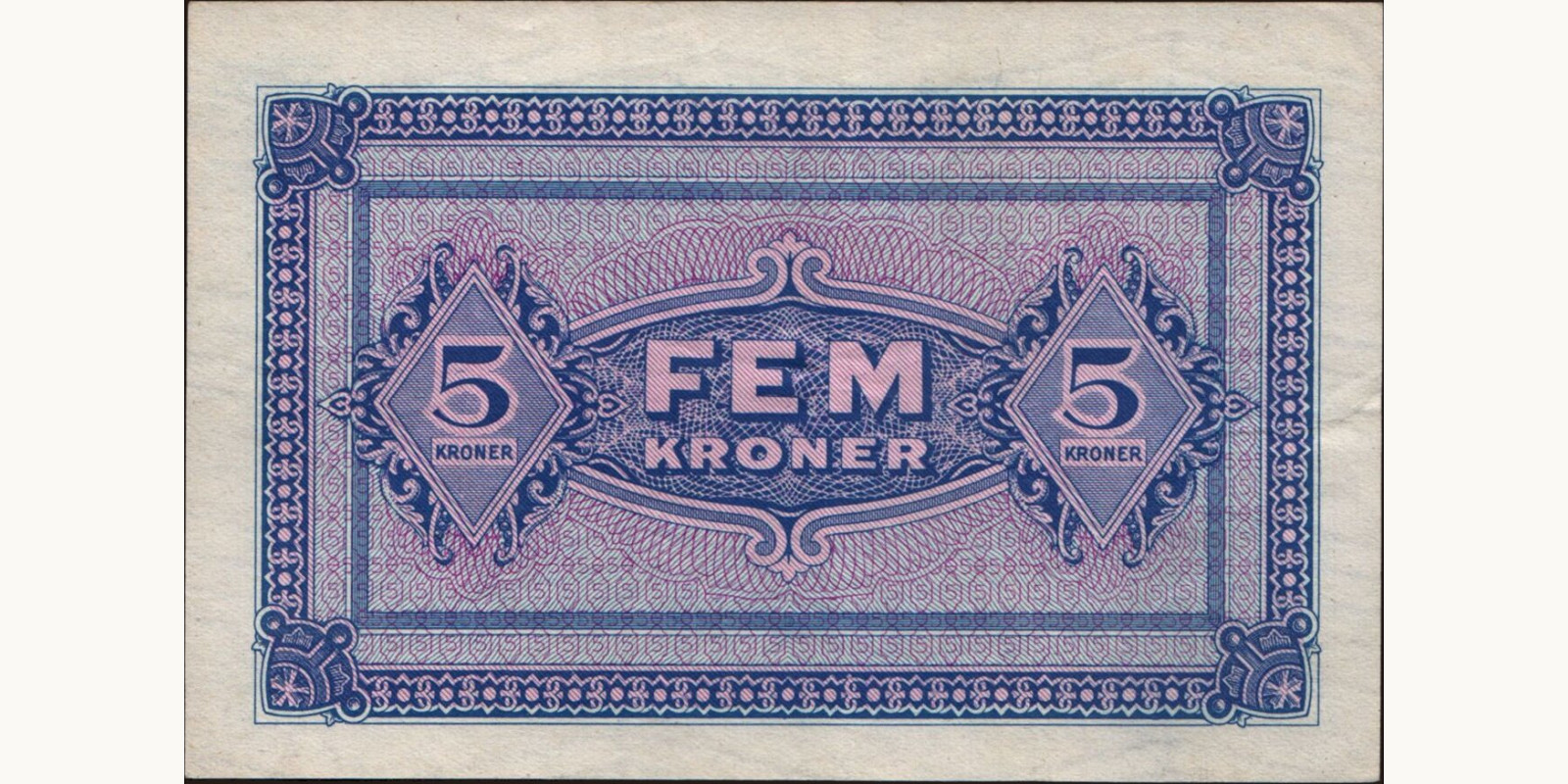 5 krone Дания 1945 — Оборотная сторона