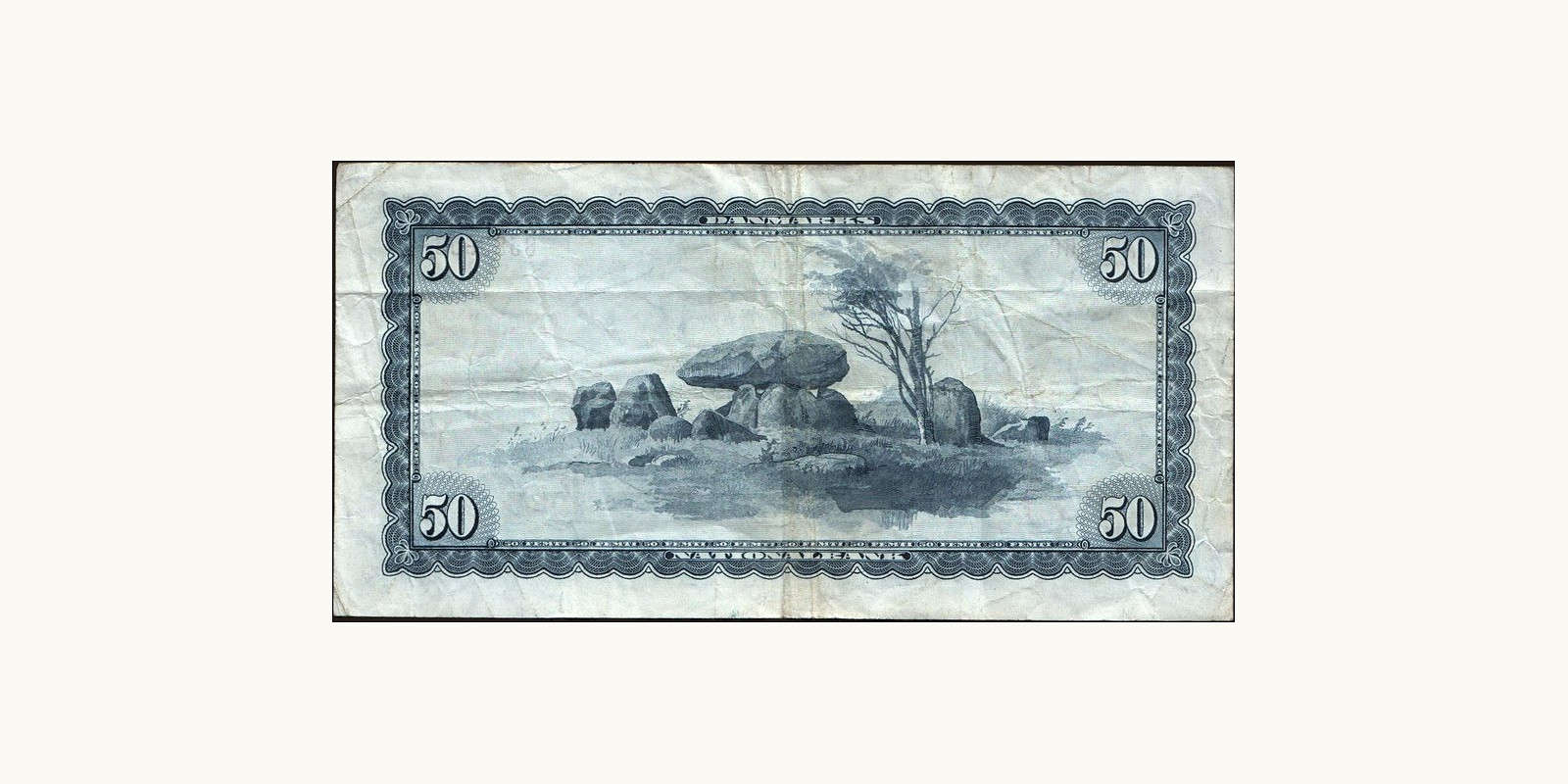 50 krone Denmark 1966 — Back side
