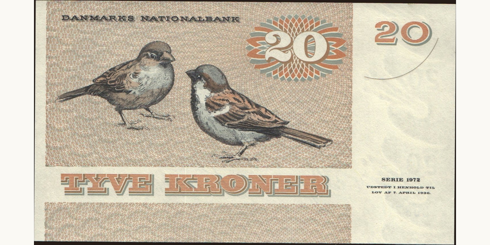 20 krone Denmark 1987 — Back side