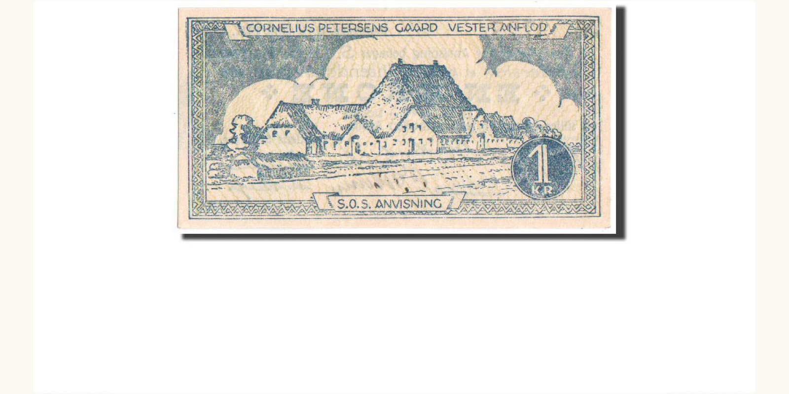 1 krone Дания 1927 — Оборотная сторона