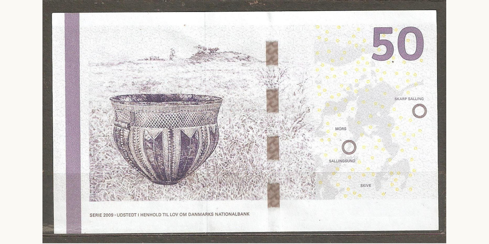 1 kroner Denmark 2009 — Back side