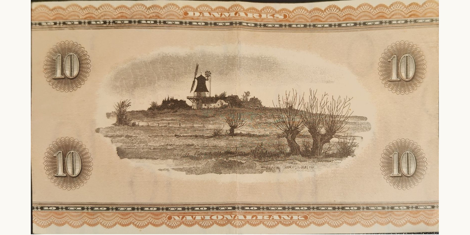 10 kroner Дания 1951 — Оборотная сторона