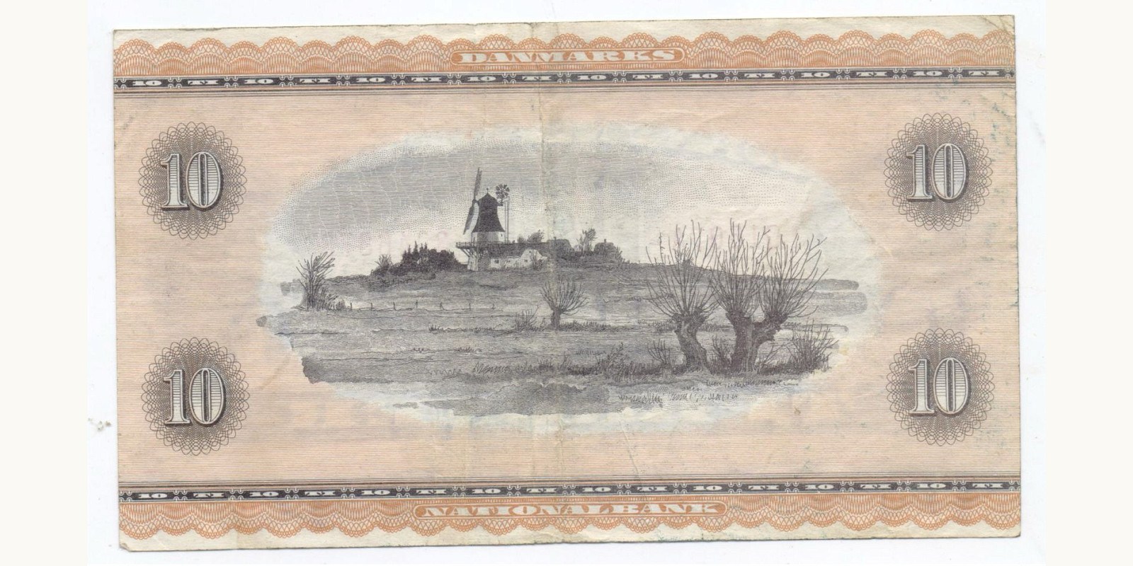 10 kroner Denmark 1953 — Back side