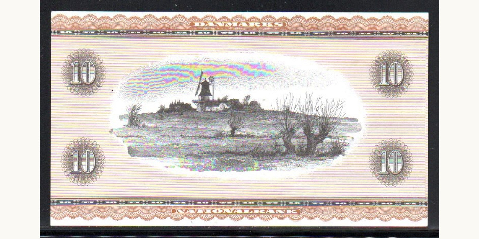 10 kroner Дания 1957 — Оборотная сторона