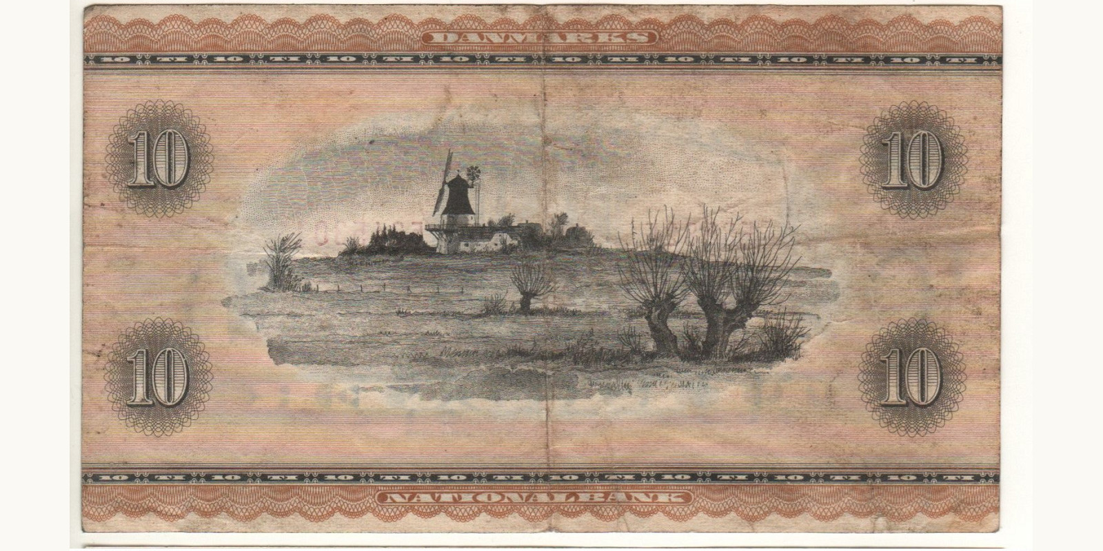 10 kroner Denmark 1958 — Back side