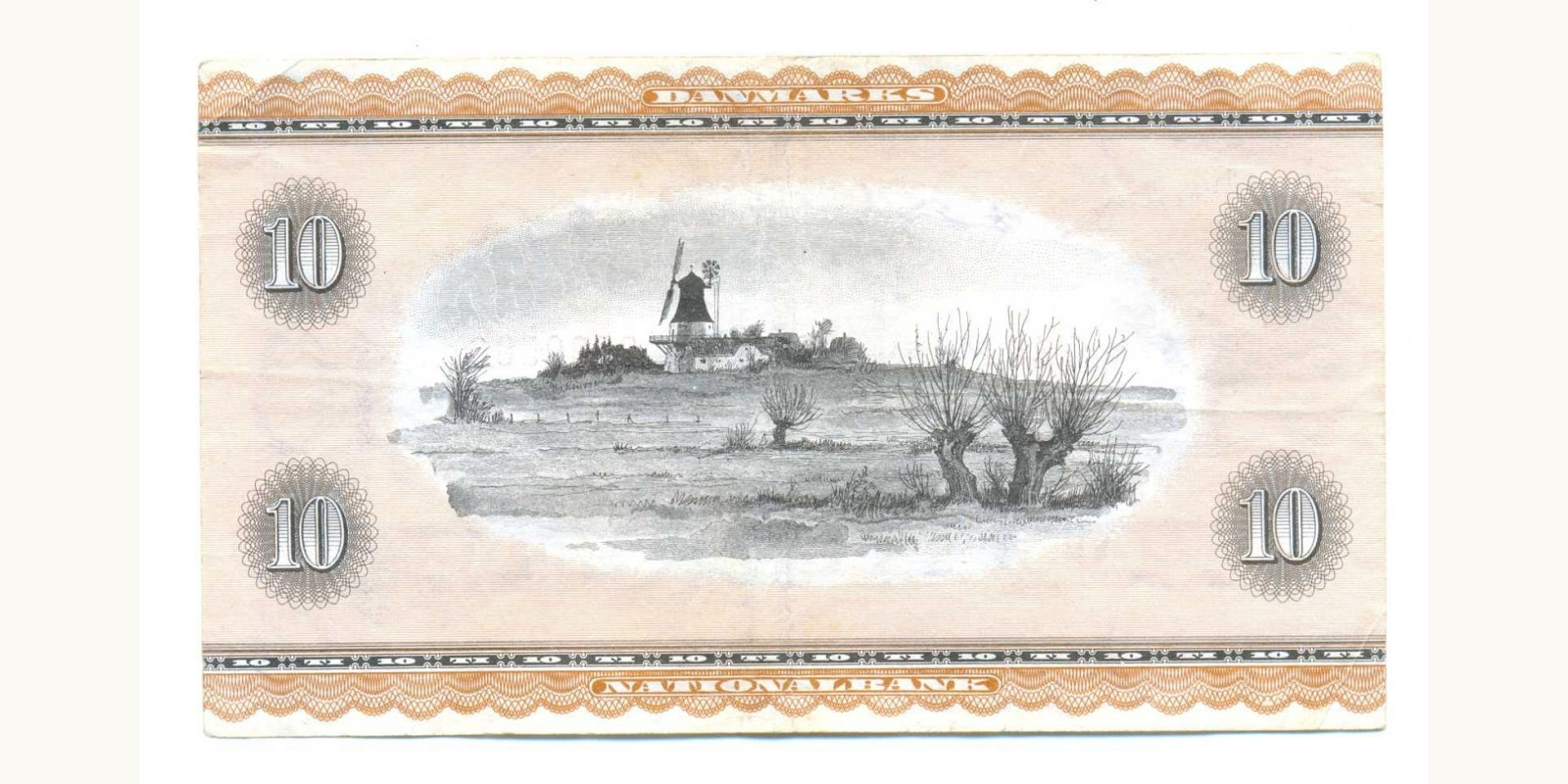 10 kroner Denmark 1963 — Back side