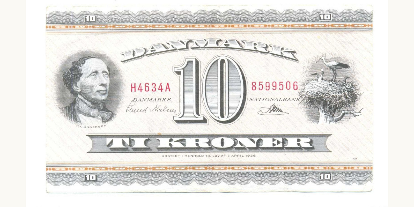 10 kroner Denmark 1963 — Front side