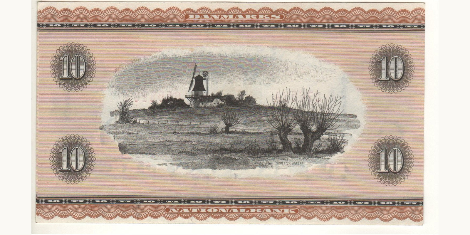 10 kroner Denmark 1965 — Back side