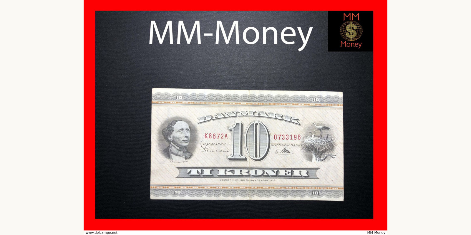 10 kroner Denmark 1967 — Front side