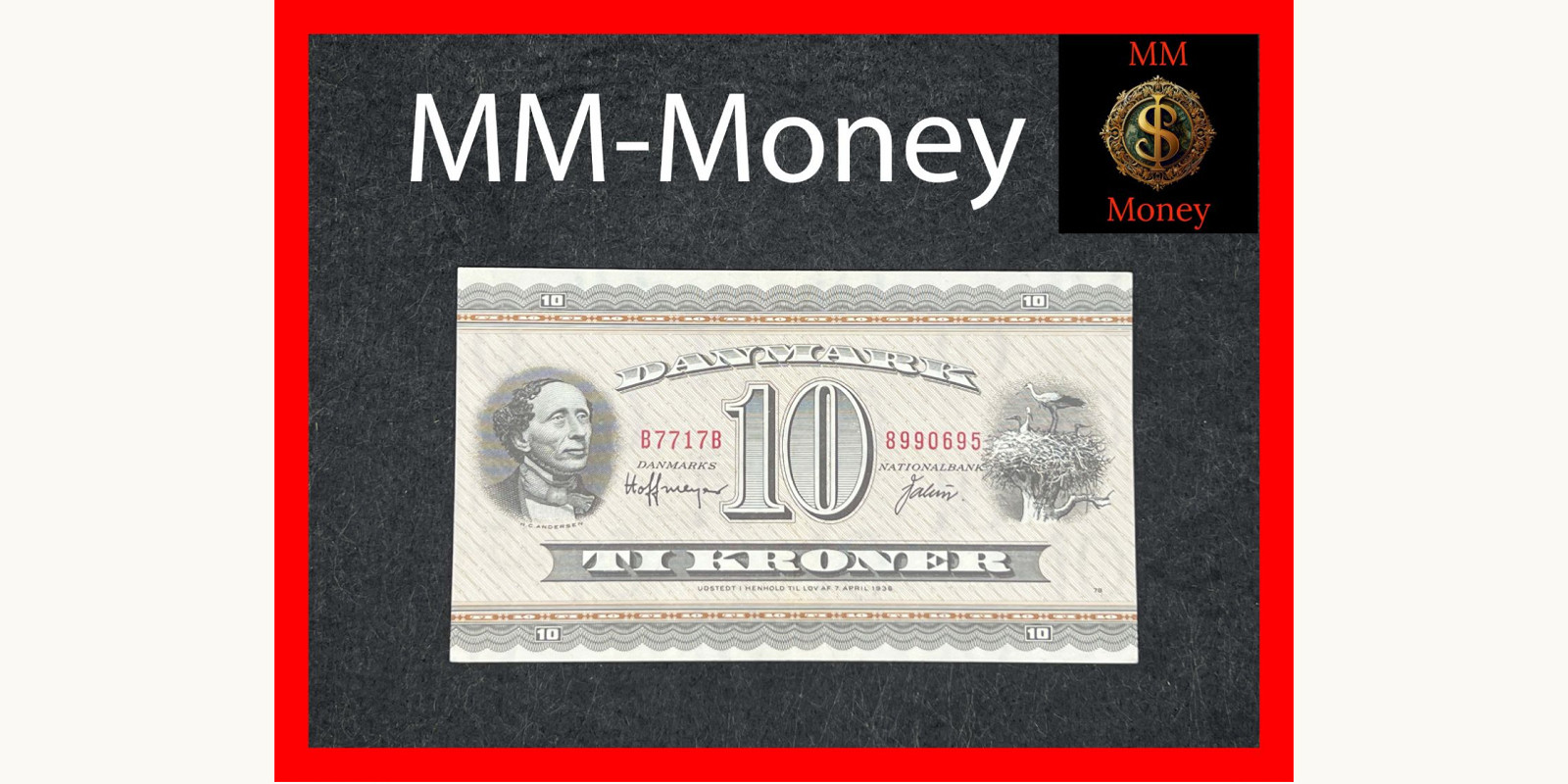 10 kroner Дания 1971 — Лицевая сторона