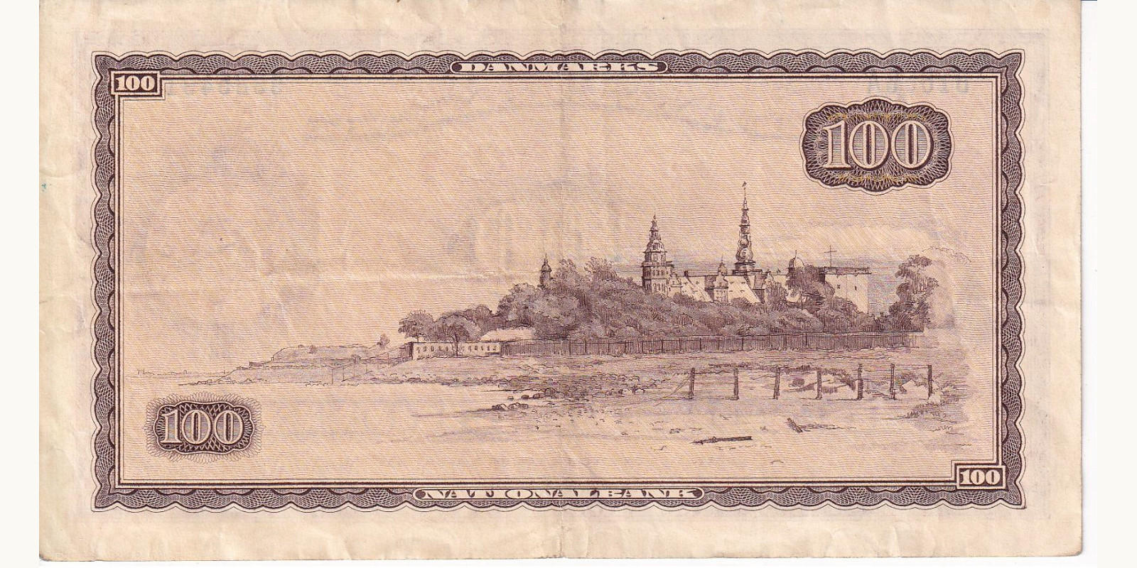 100 krone Denmark 1965 — Back side