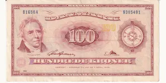 100 krone 1965