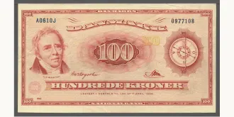 100 kroner 1961