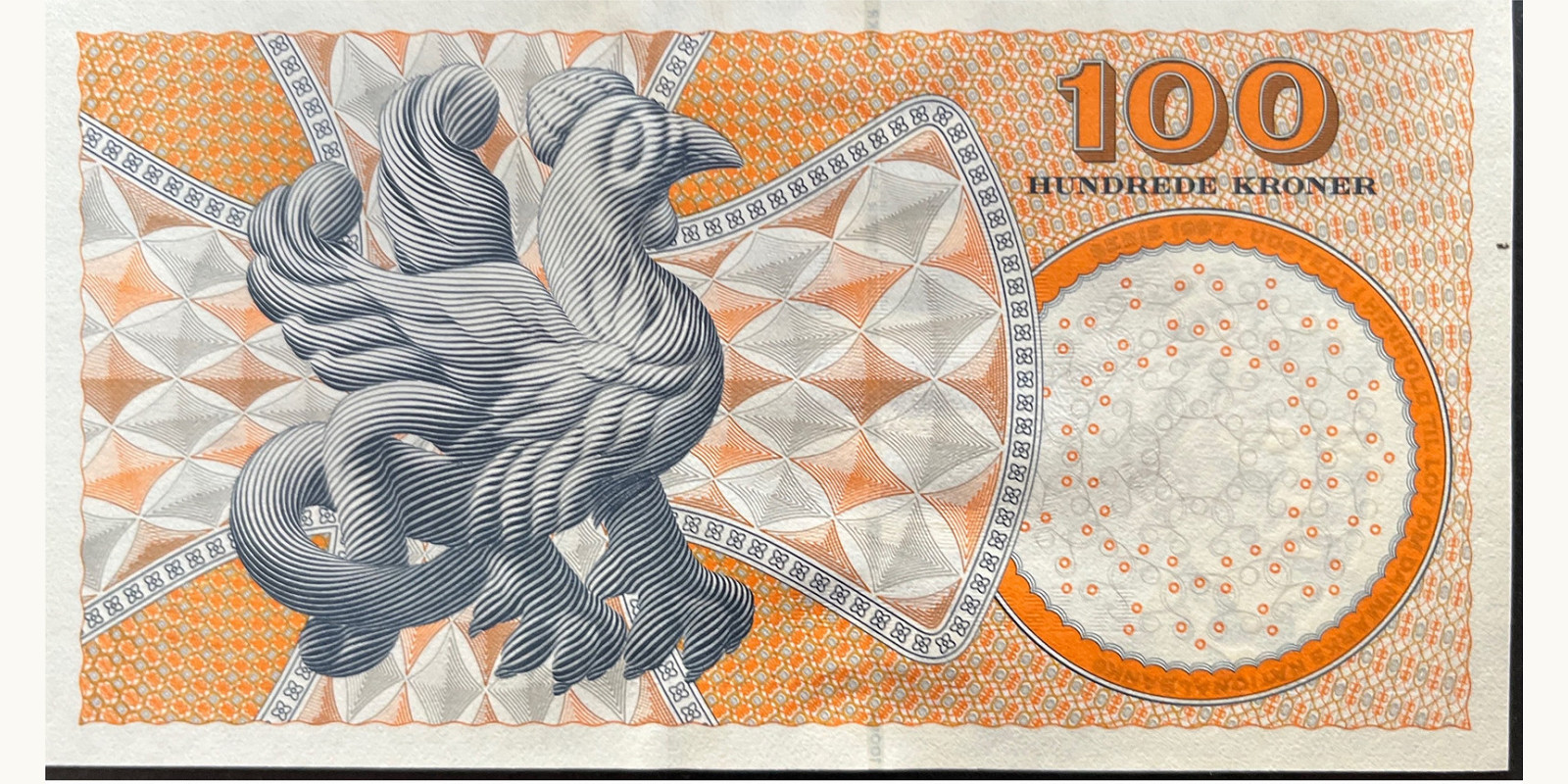 100 kroner Дания 1999 — Оборотная сторона