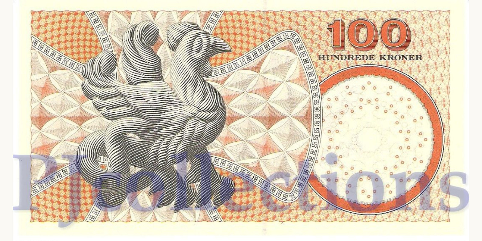 100 kroner Дания 2006 — Оборотная сторона