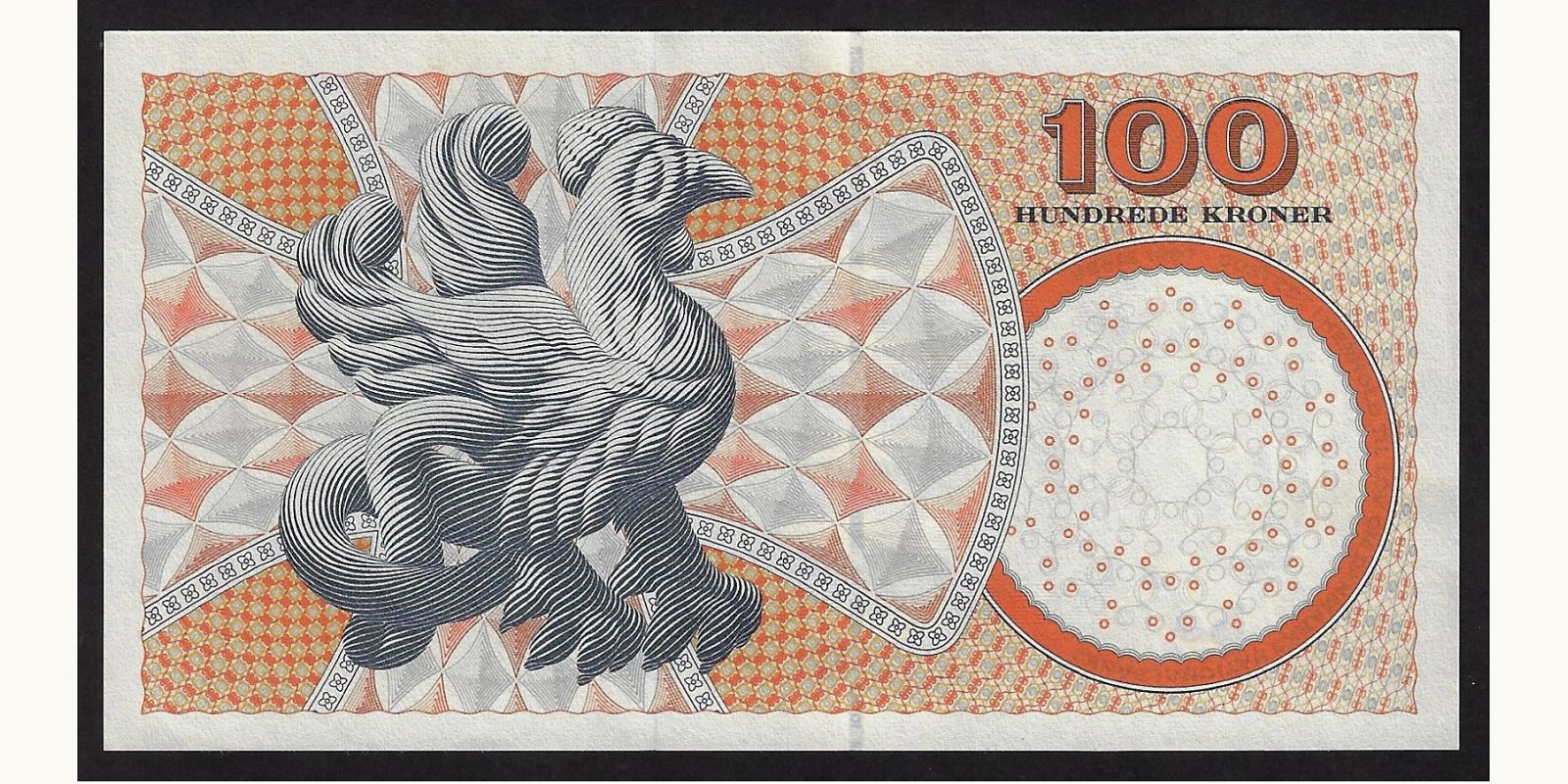 100 kroner Дания 2007 — Оборотная сторона