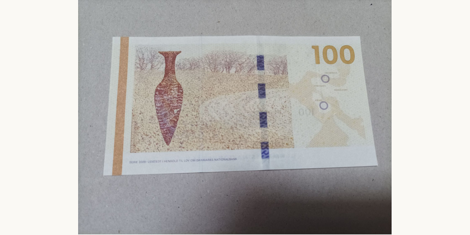 100 kroner Denmark 2009 — Back side