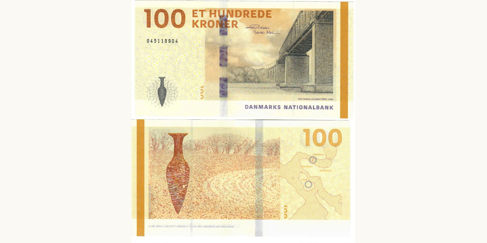 100 kroner Denmark 2024 — Front side