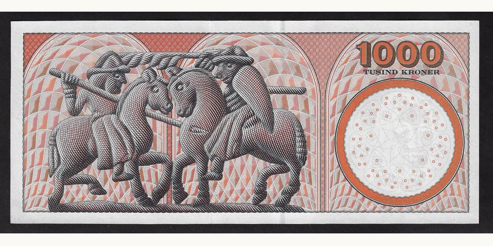 1000 kroner Дания 1998 — Оборотная сторона