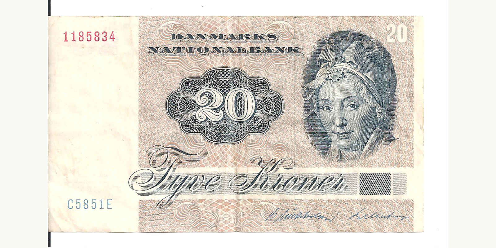 20 kroner Denmark 1985 — Front side