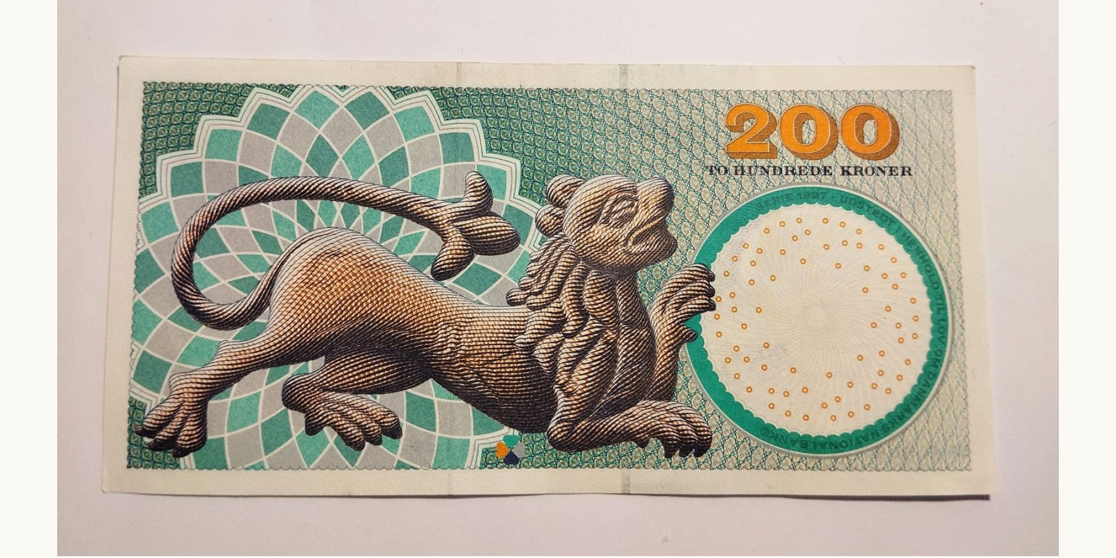 200 kroner Дания 1997 — Оборотная сторона