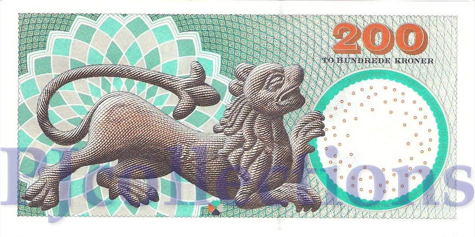 200 kroner Denmark 2005 — Back side