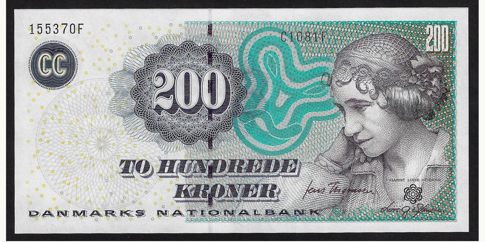 200 kroner Дания 2008 — Лицевая сторона