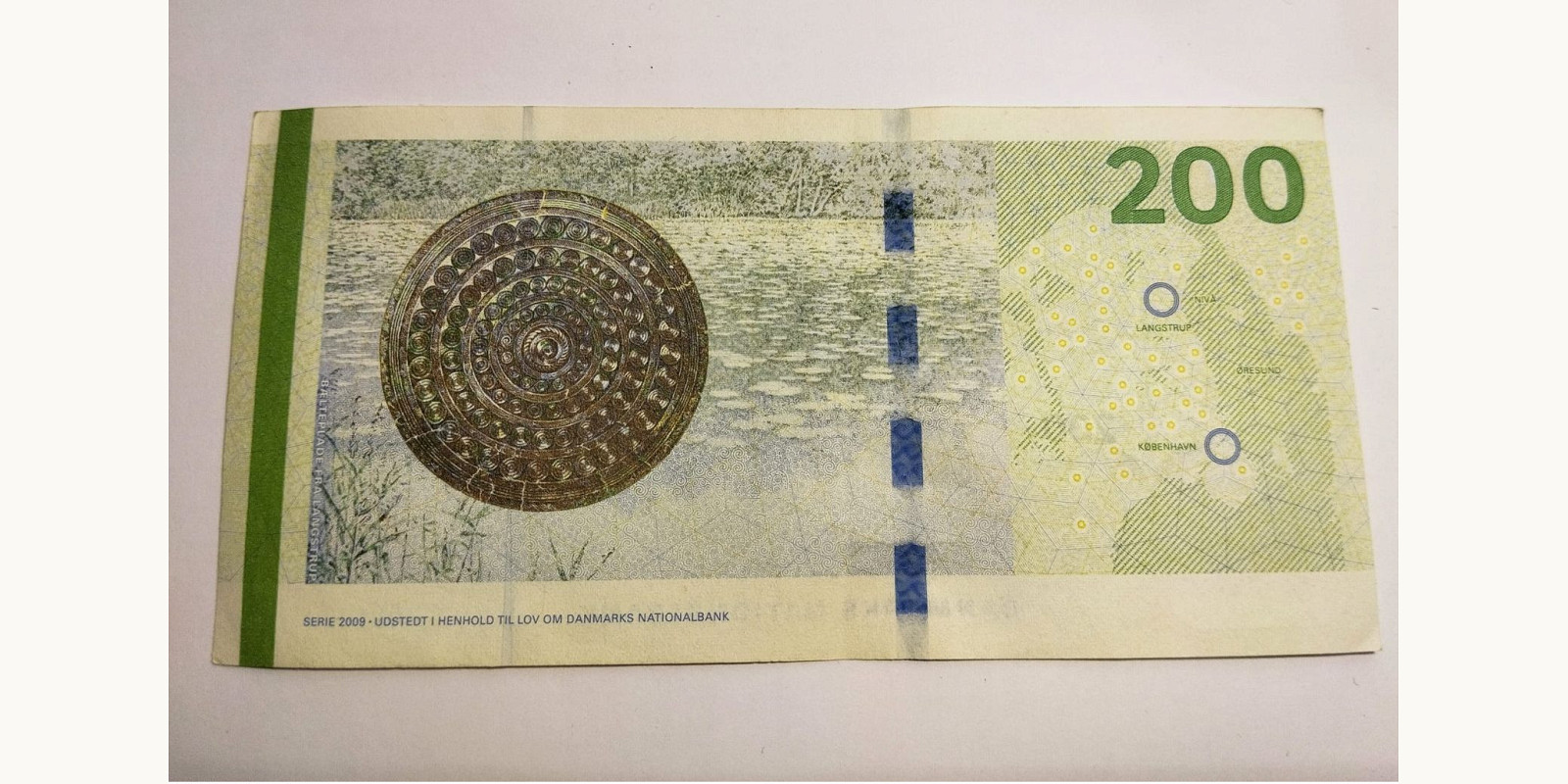 200 kroner Дания 2009 — Оборотная сторона