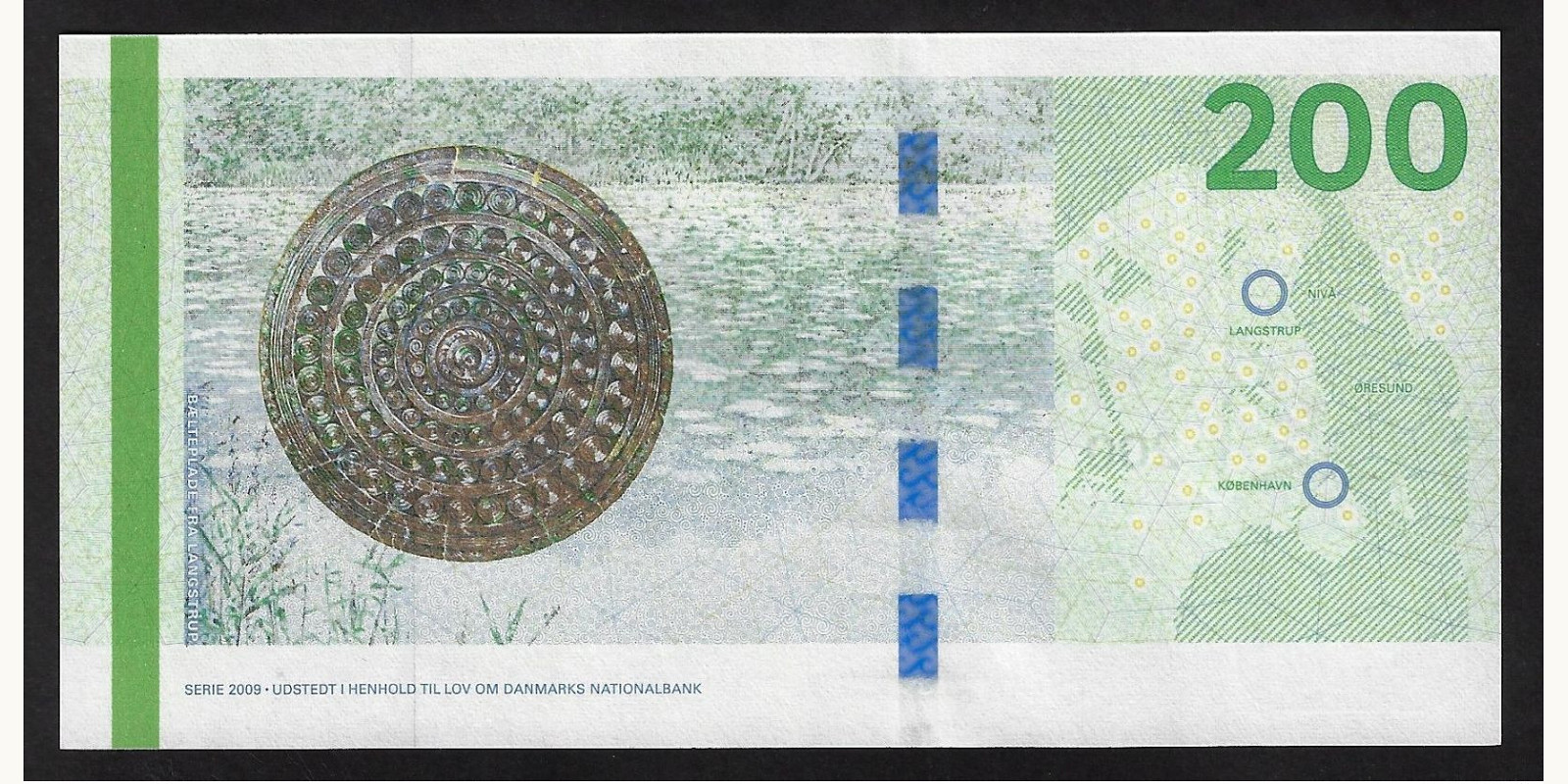 200 kroner Дания 2010 — Оборотная сторона