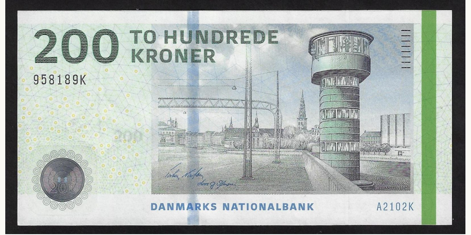 200 kroner Дания 2010 — Лицевая сторона