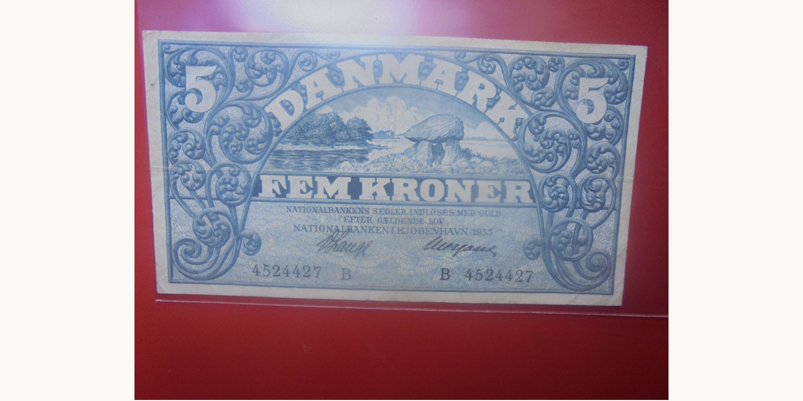 5 kroner Дания 1933 — Лицевая сторона