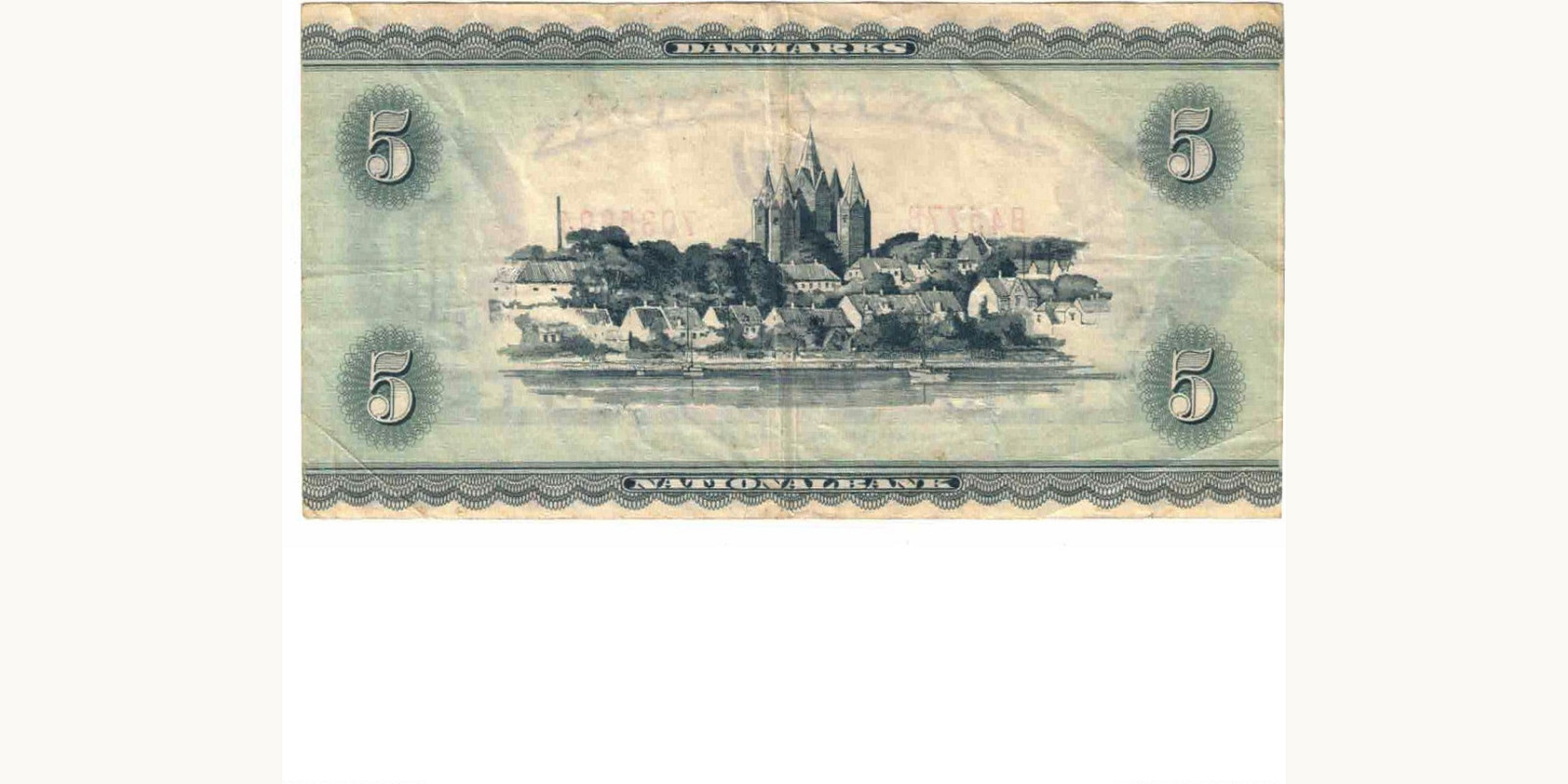 5 kroner Denmark 1936 — Back side