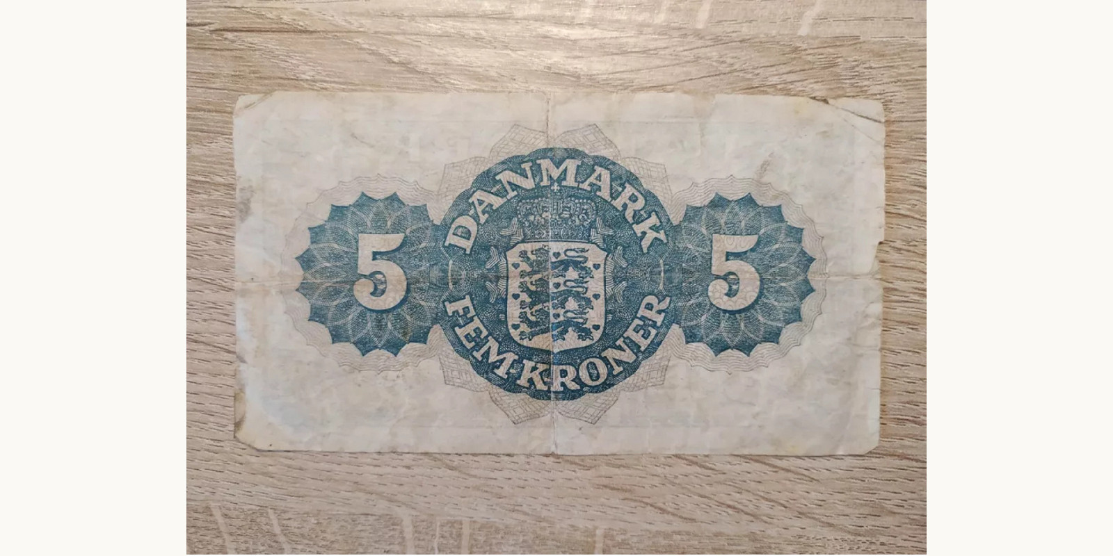 5 kroner Дания 1946 — Оборотная сторона