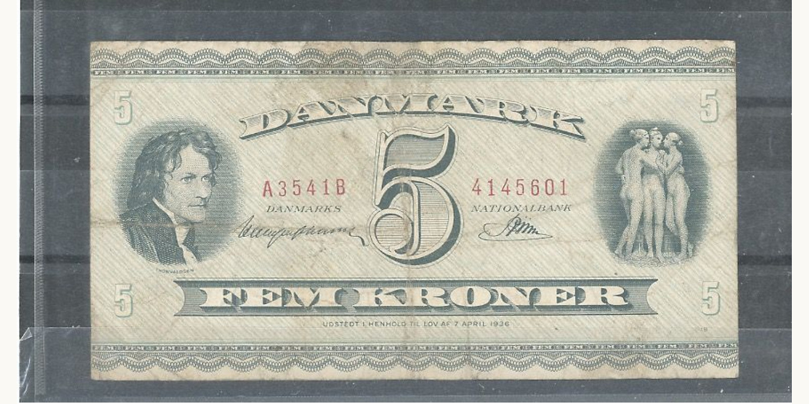 5 kroner Дания 1952 — Лицевая сторона
