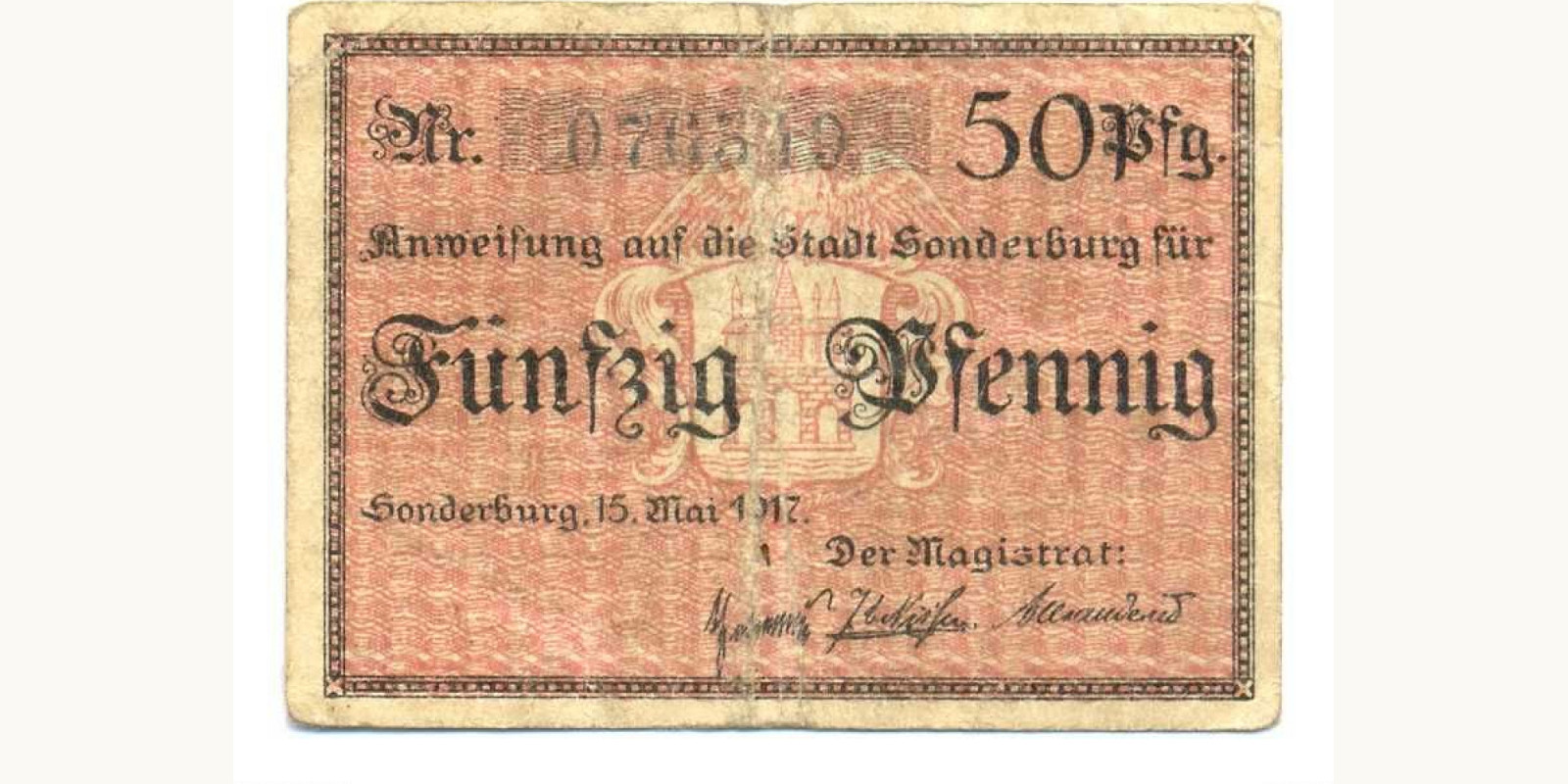 50 kroner Denmark 1917 — Front side