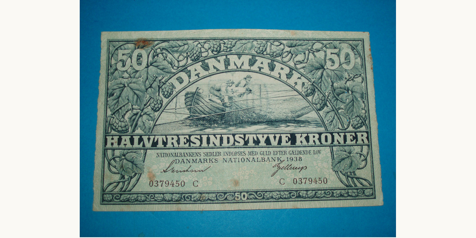 50 kroner Denmark 1938 — Front side