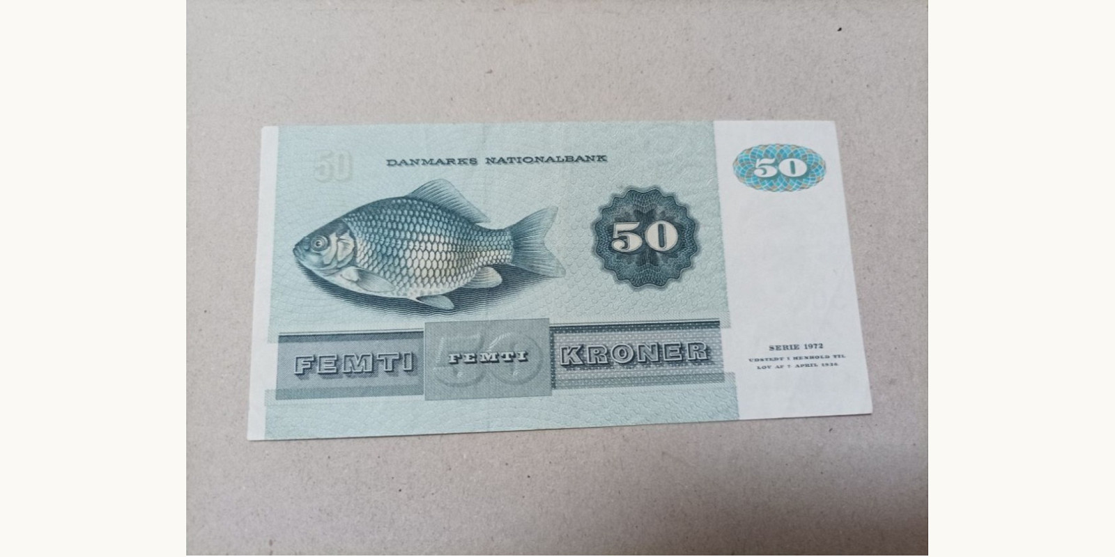 50 kroner Дания 1972 — Оборотная сторона