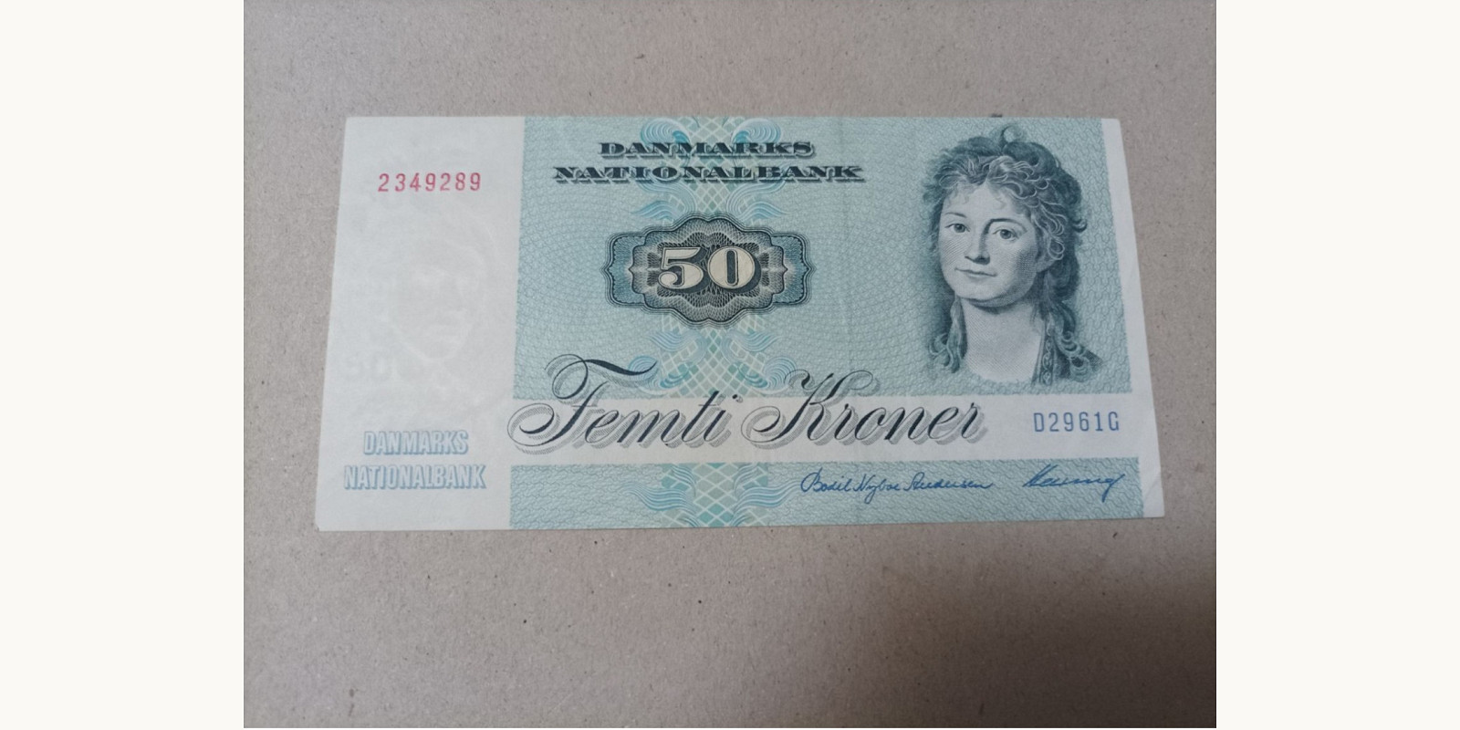 50 kroner Дания 1972 — Лицевая сторона