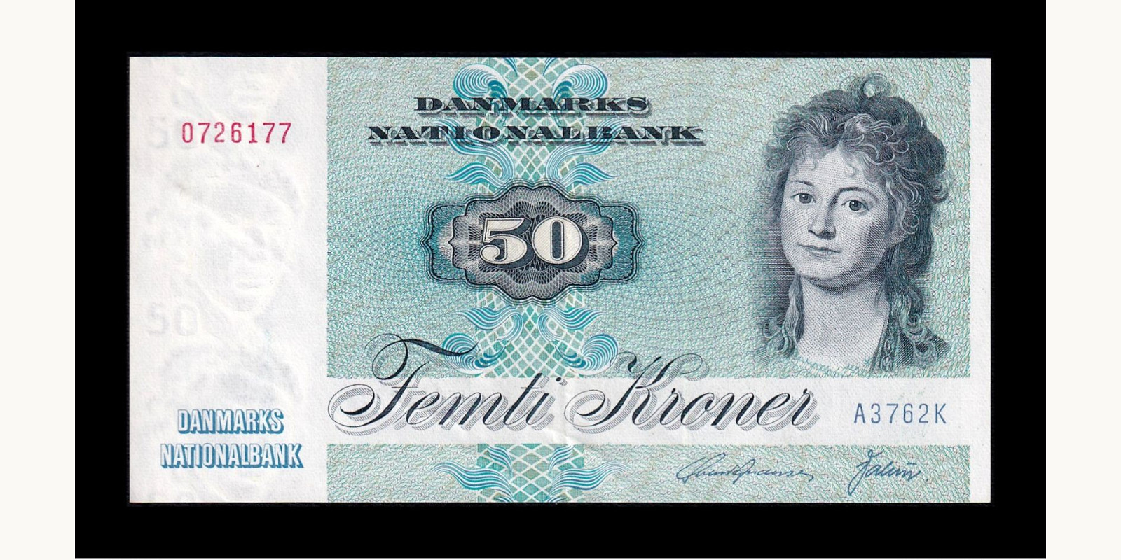 50 kroner Denmark 1976 — Front side