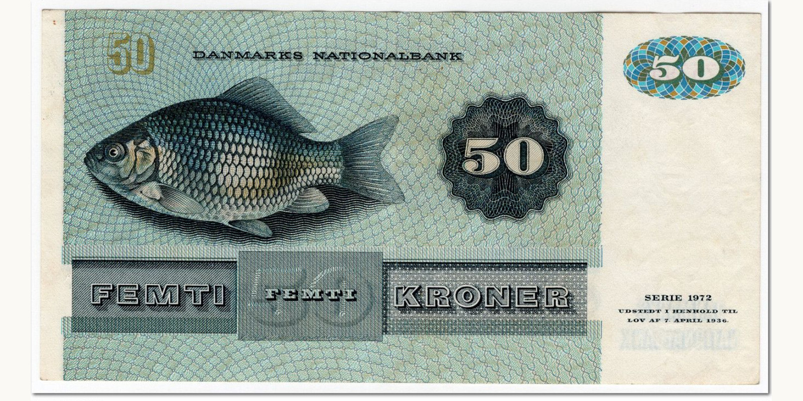 50 kroner Denmark 1978 — Back side